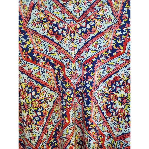 Chico’s Medallion Shift Dress Tie Sleeves Stretchy No Iron Women’s Sz 3 16-18‎ - Picture 4 of 5